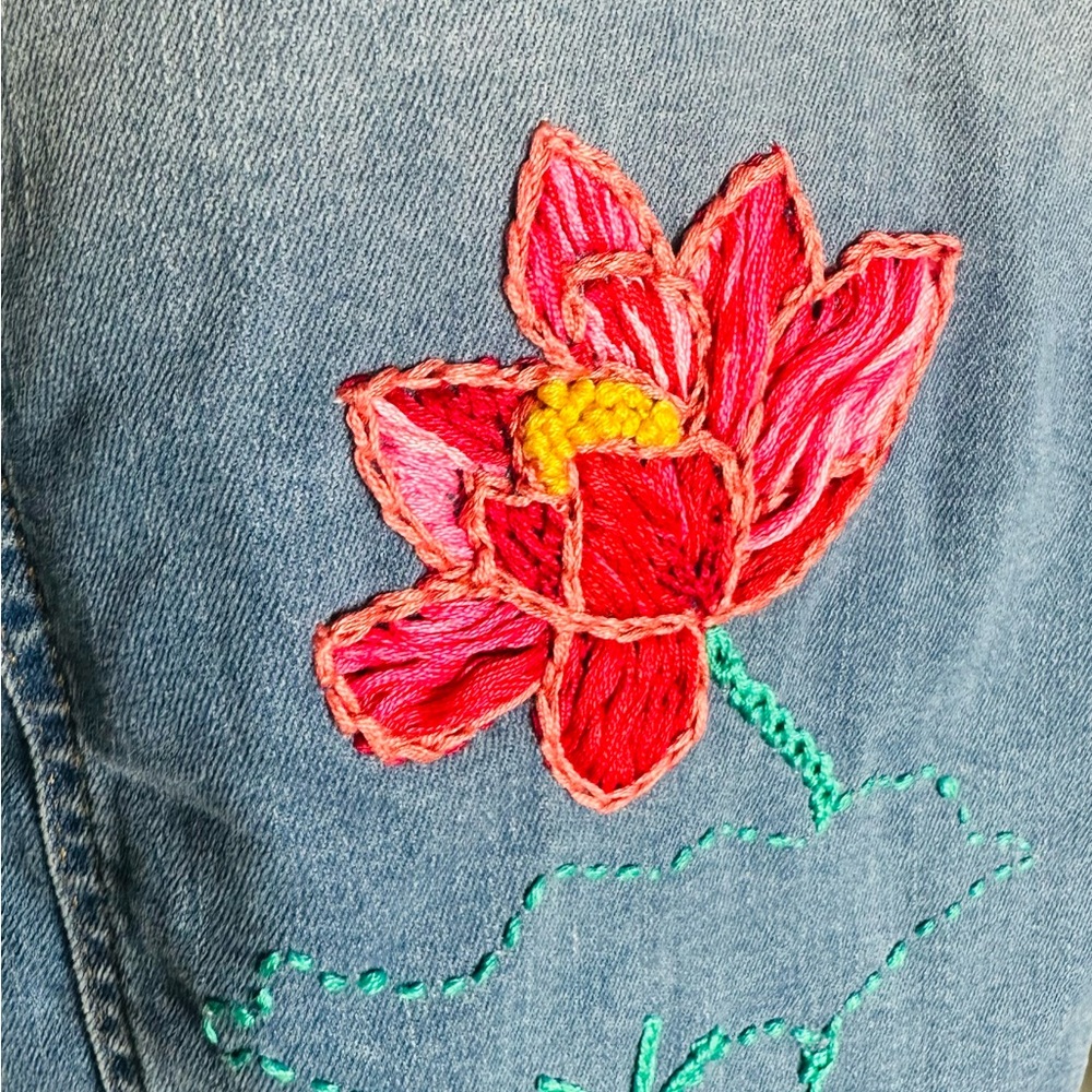Light Blue Denim Vest - Picture 5 of 11